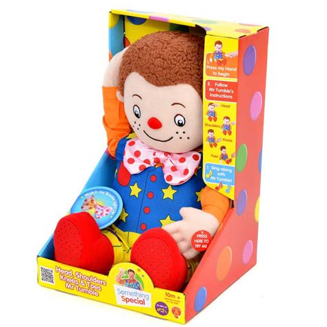 Head, Shoulders, Knees and Toes Mr Tumble Singing Interactive Soft Toy 38cm | eBay