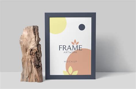 Premium PSD | Vertical rectangle frame mockup