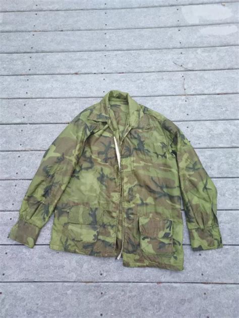 VIETNAM WAR US Army Woobie ERDL Camo Jacket Made From Poncho Liner £94. ...