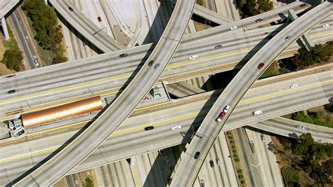 Aerial View of a Freeway Stock Footage Video (100% Royalty-free ...