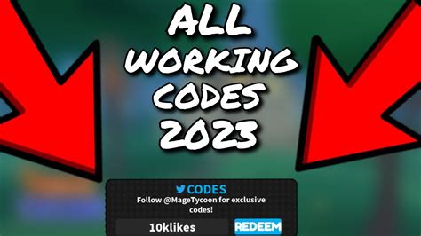 Roblox All Mage Tycoon Codes April 2023! - YouTube