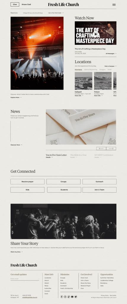 Fresh Life Church, a WordPress website example by BeautifulPress