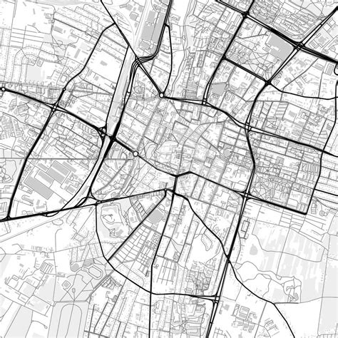 Downtown map of Kielce, Poland | HEBSTREITS Sketches | Downtown, Kielce, Poland art