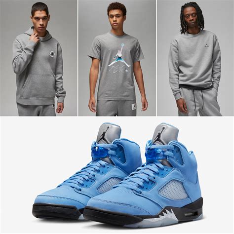 Air Jordan 5 UNC University Blue Shirts Hats Clothing Outfits