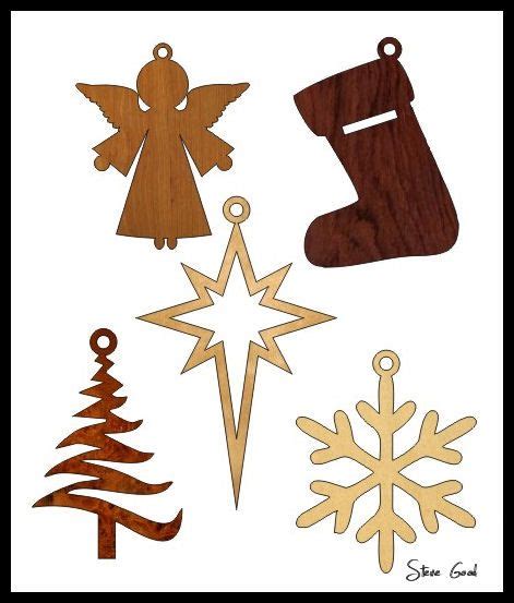 Scrollsaw Workshop: Five Simple Christmas Ornament Scroll Saw Patterns ...