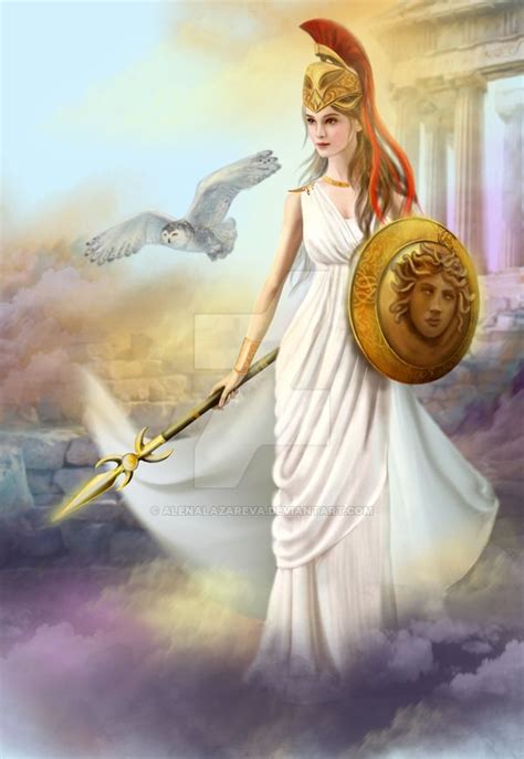 Athena . Illustration by AlenaLazareva on DeviantArt | Athena goddess, Greek mythology art ...