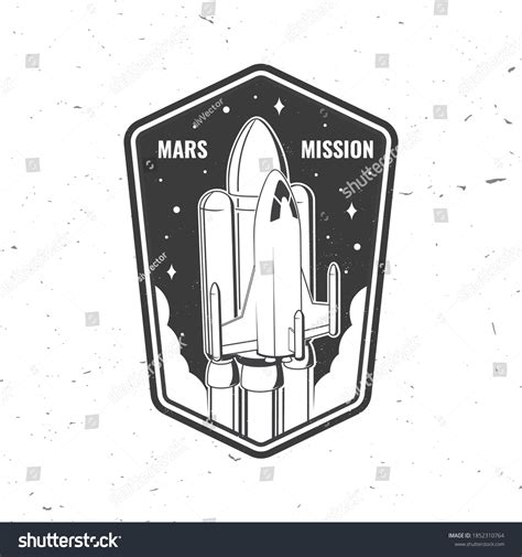 Mars Mission Logo Badge Patch Vector Stock Vector (Royalty Free) 1852310764 | Shutterstock