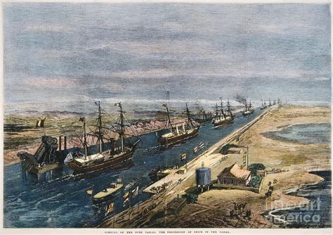 Suez Canal, 1869 #1 Photograph by Granger - Pixels