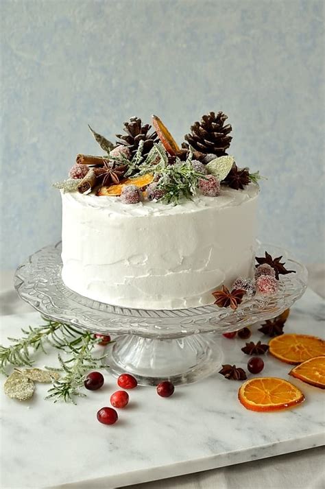 Gingered Christmas Fruitcake With Rustic Decorations - Domestic Gothess