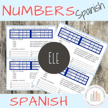 The number is Spanish - Los números en español (ele) by ...