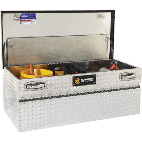 Northern Tool Wide Chest Truck Tool Box — Aluminum, Diamond Plate, Pull Handle Latches, 48in. x ...