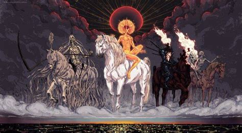 Four Horsemen of the Apocalypse, Famine, Death, War, Conquest ...