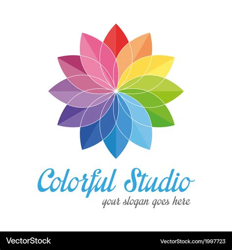 Colorful creative logo Royalty Free Vector Image