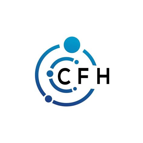 CFH letter logo design on white background. CFH creative initials letter logo concept. CFH ...