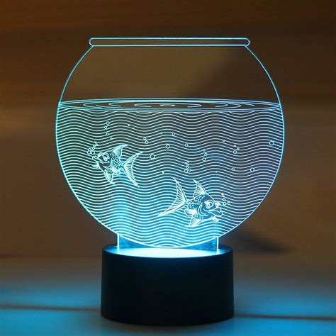 Aquarium LED Night Lamp #LEDnightLamp #NightLamp #3DLamp #TableLamp #3DNightLamp #Shopping | Led ...