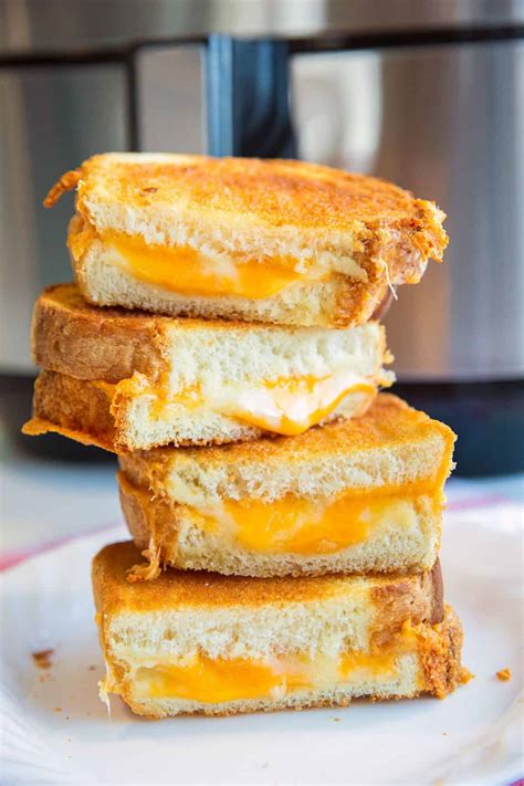 Air Fryer Grilled Cheese Sandwiches | The Kitchen Magpie