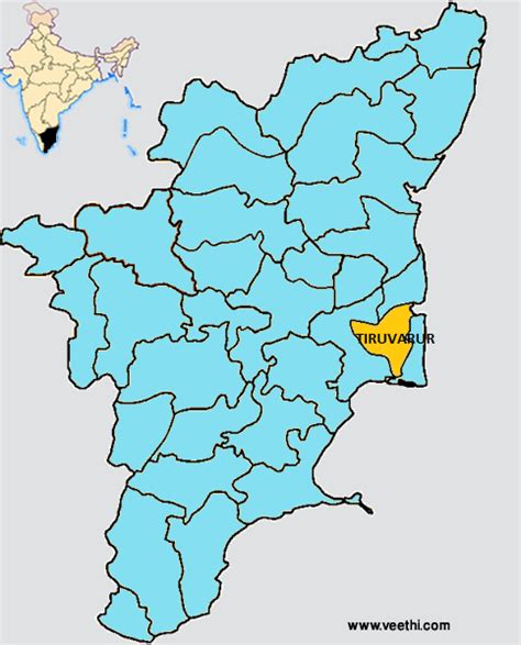 Tiruvarur District Map | Thanjavur, Coimbatore, History geography