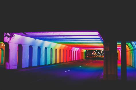 Example of color lit tunnel | Urban design concept, Installation art, Light tunnel