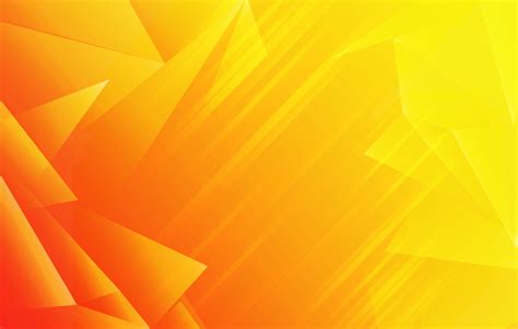 Orange Abstract geometric shape background vector. Yellow Polygonal ...