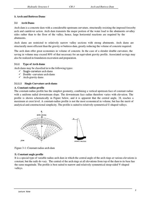 CH-3 Arch & Buttress Dam | PDF | Dam | Physical Sciences