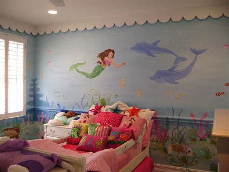 Sassy Coral Reef Child Room Mural - Children's mural,Mural,Kids Mural ...