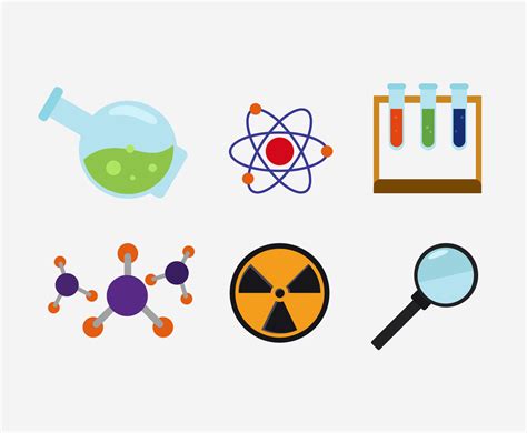 Chemistry Icons Vector Vector Art & Graphics | freevector.com