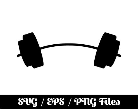 Barbell SVG Free Weights Png Dumbbell Logo Kettlebell ...