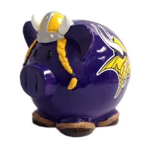 Minnesota Vikings Piggy Bank - Thematic Large - Detroit Game Gear