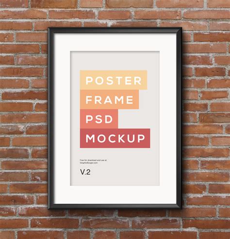 Poster Frame PSD MockUp #2 | GraphicBurger