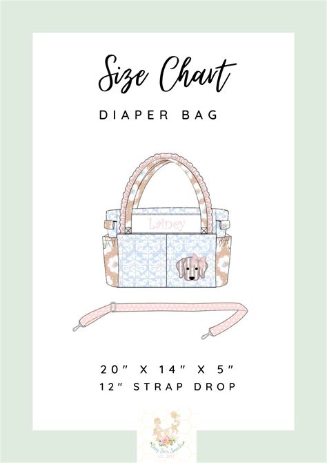 Diaper Bag Size Chart – Busy Bee Smocks!