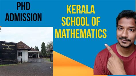 PhD Admission 2022 || Kerala School Of Mathematics - YouTube