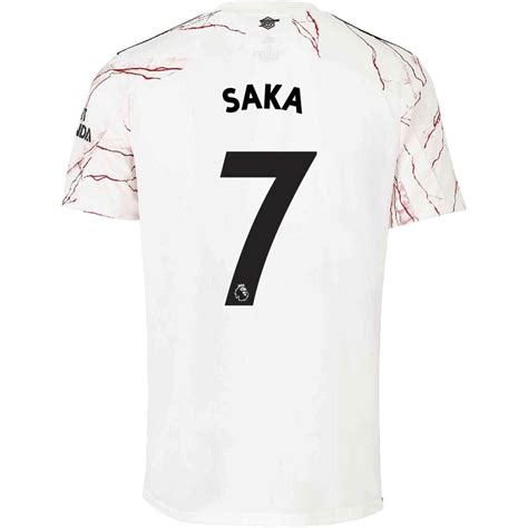 2020/21 adidas Bukayo Saka Arsenal Away Jersey - SoccerPro