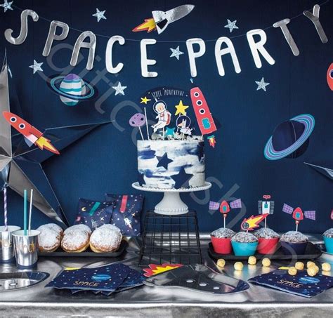 Outer Space Party Decorations, Space Theme Party, Boys Birthday Party ...