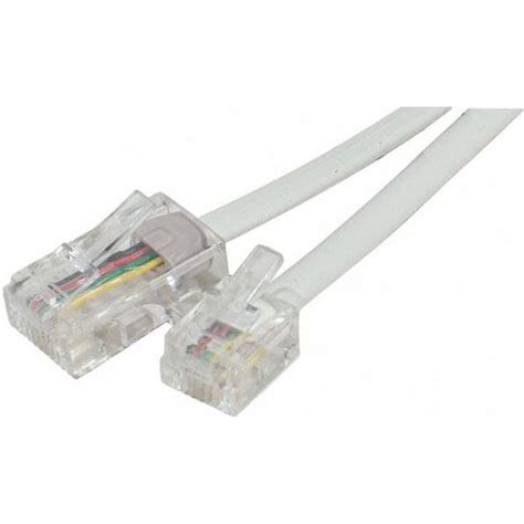 cable rj45 rj11 téléphone 2m blanc - Achat / Vente câble réseau Cable ...