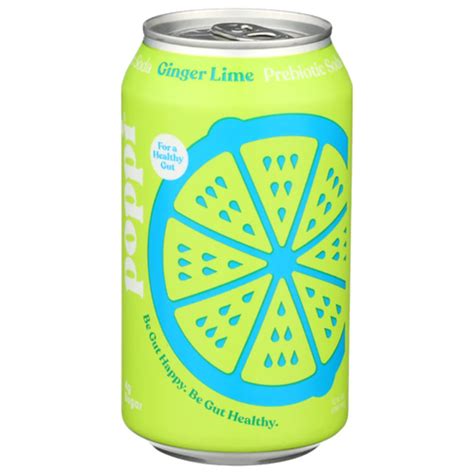 Poppi Prebiotic Soda, Ginger Lime (12 fl oz) Delivery or Pickup Near Me - Instacart