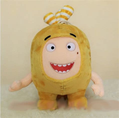 35CM Oddbods Newt Buuble Pogo Zee Jeff Fuse Slick Plush Dolls Stuffed Toys (Yellow)