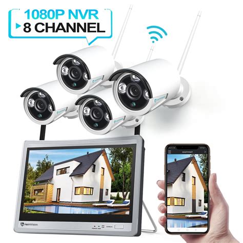 HeimVision Wireless Security Camera System, 8 Channel NVR 4Pcs 1080P 2 ...