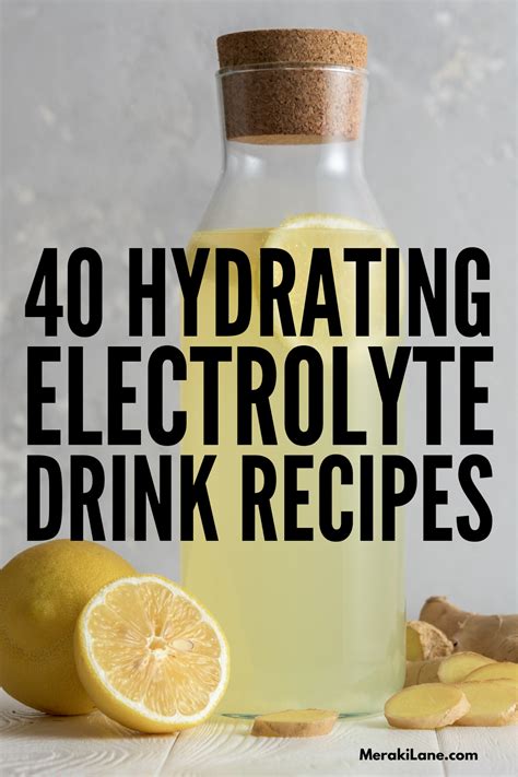 40 Homemade Electrolyte Drinks to Help You Rehydrate Quickly Homemade ...