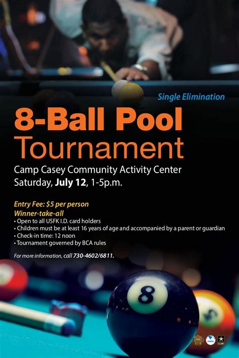 8 ball pool tournament poster