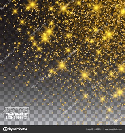 Gold Glitter Dust Texture. Sparkling background luminous gold Stars ...