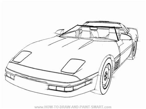 How to Draw a Corvette