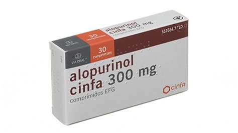 ALOPURINOL CINFA 300 mg COMPRIMIDOS EFG, 30 comprimidos. Precio: 2.81€.