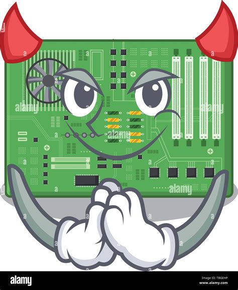 Devil motherboard in the a computer cartoon Stock Vector Image & Art - Alamy