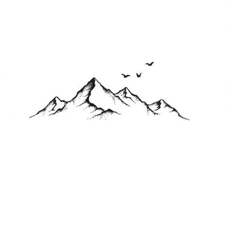 Dear True Love | Small girly tattoos, Mountain tattoo simple, Mountain ...