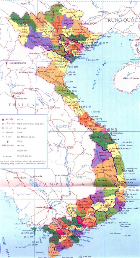 Bản đồ Việt Nam & 63 tỉnh thành phóng to chi tiết năm 2020