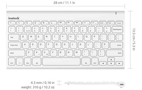 Standard Dimensions Of A Keyboard