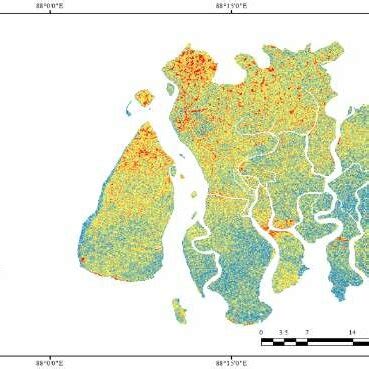 -DEM map of the District: South 24 Parganas (2014). | Download Scientific Diagram