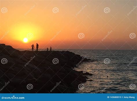 Jumeirah beach stock image. Image of dubai, sunset, view - 143680015