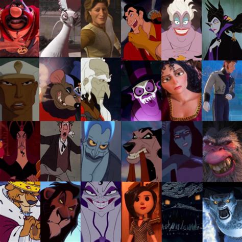 Create a Ultimate animated movie villains Tier List - TierMaker