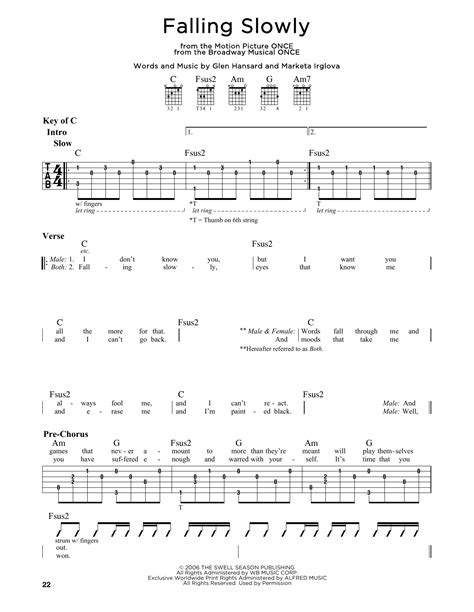 Free Falling Guitar Sheet Music - picturebrown